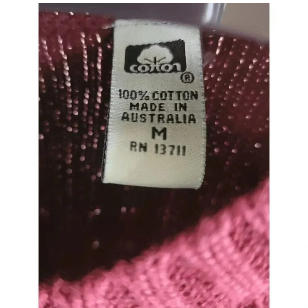 Vintage Marsh Landing‎ By Amanda Smith Women's Cable Knit Sweater Size Medium - Picture 3 of 4